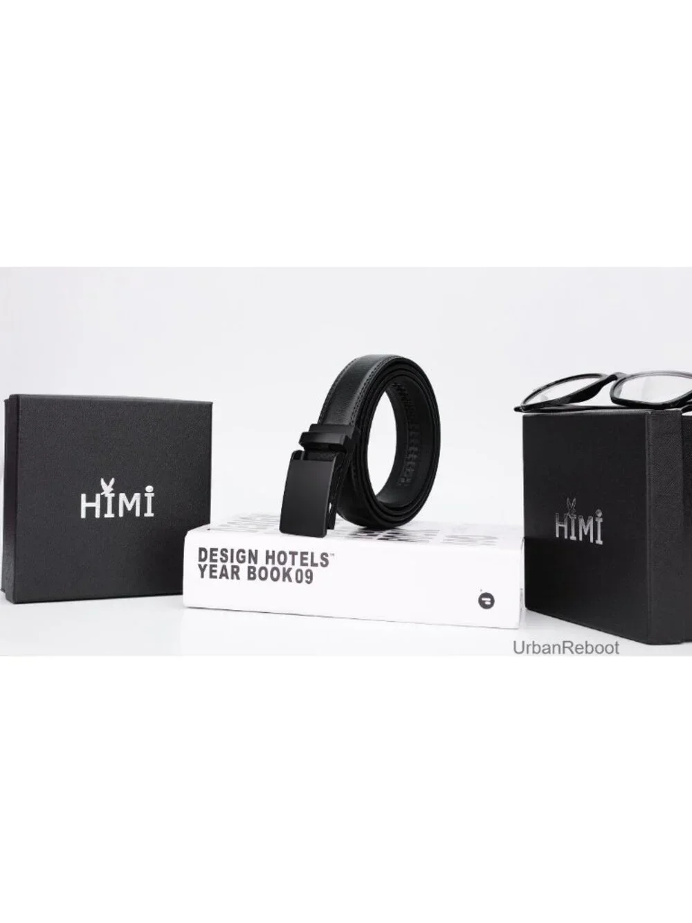 Genuine Leather Ratchet Dress Belt with Automatic Click Buckle